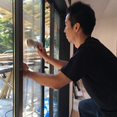 横浜市緑区 サッシクリーニング